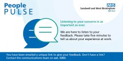 Give your feedback in the NHS pulse survey