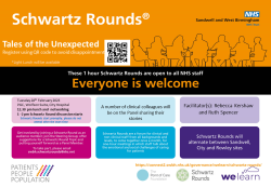 Schwartz Rounds continue on 28 February