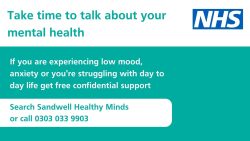 Today is Time to Talk day – it’s never too late to ask for help