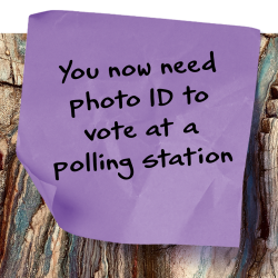 Did you know you need photo ID to vote?