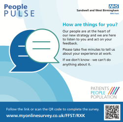 How are things for you? Let us know in the Pulse Survey