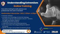 Understanding Extremism Online Training- Wednesday 8 November 2023