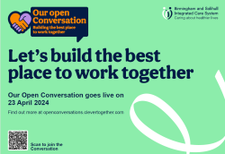 Birmingham and Solihull ICB: Our Open Conversation has now gone live!