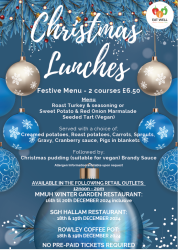 Christmas lunches available this week